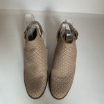 Cole Haan  Gray Perforated Peep Toe Booties Heels Women 7.5B Cutout Photo 5