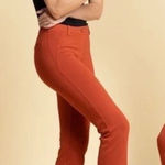 Betabrand L Petite Dress Pants Pumpkin Orange Career Work Casual Stretch Photo 0