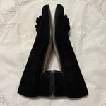 Saks 5th Avenue Saks Fifth Avenue Folio Collection Black Suede Pumps Heels Rosette 8.5 AA Photo 5