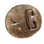 Vintage Mosaic Stone Belt Buckle – Teal Dyed Magnesite/Howlite + Cat’s Photo 3