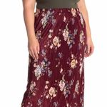 Everleigh  Floral Pleated Midi Skirt Photo 0