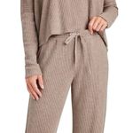 Splendid London Lounge Flare Pants Women’s Size XS Waffle Knit Drawstring Flowy Photo 1