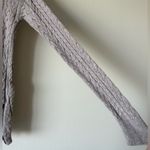 American Eagle NWT  Small Beige Cotton Wool Sweater Braided Tight Knit Winter Photo 4