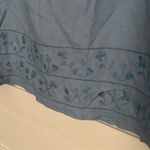 Old Navy Vintage  Linen Blue Pencil Skirt Knee-Length Photo 1