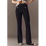 Anthropologie Endless Rose Shank Button Knit Flare Pants S Black NWT Photo 2