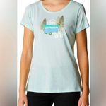 Columbia women’s Mint Green “Find Your Wild” S/S Graphic Tee Size L NWT Photo 0