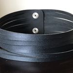 Etsy Genuine Leather Layered Rope Wrap Bracelet or Collar Necklace Photo 1