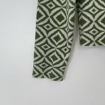Halston Heritage HALSTON Women's Green White Geometric Diamond Pattern Pullover Sweater XS‎ Photo 1