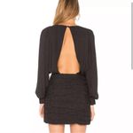 Free People  x Revolve Let's Dance Mini Dress Black Leopard Print Long Sleeve 4 Photo 1