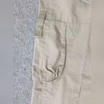 Nike Pants Womens Olive Capri Mid Rise Wide Leg Tie Cuff Active Trekking Sz S Photo 2