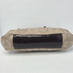 Coach Ashley Dotted Op Art Signature Carryall Fabric Patent Leather Brown Purse Photo 8