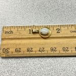 Vintage 1/20 AMGF 14K Gold Filled White Opal Oval Cabochon Pendant Charm Classic Photo 3