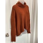 Rachel Zoe  Rust Orange Turtleneck Knit Sweater Women's Large Career Wear Mock Photo 1
