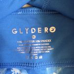 Glyder  Blue and White Floral Print Sports Bra Photo 2