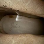 Joie  Loren Fringe Gray Suede Chunky Heel Booties Size 38 Western Boho Photo 10