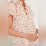 Hunter Bell  Tulip Millie top blouse tiered ruffle short sleeves cotton block Photo 5