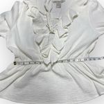 American Rag Textured Ruffle Blouse Womens Long Bell Sleeve Cotton Boho Top Photo 4