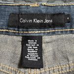 Calvin Klein  size 4 women’s bootcut denim jeans pull on zip button closure Photo 6