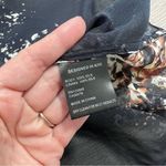 Intermix  100% silk art to wear witchy bell sleeve blouse button back‎ Photo 6