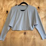 Paper Crane  Gray Cropped Sweatshirt Sz S Ballet Photo 0