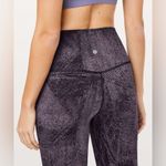 Lululemon NuLU  Align Crop *21" Pixel Print Purple Quartz Black Photo 1