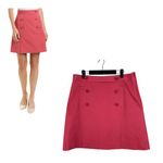 Brooks Brothers  Button Military Skirt Pink Knee Length Size 14 Photo 1