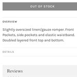 Revolve Malibu linen oversized romper white Photo 2