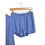 LAKE Pajama blue relax shorts Set Women's size Medium Photo 3
