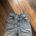 ZARA  Light Blue Wash High Waist Distressed Boyfriend Jeans Women’s Size 4 Photo 2