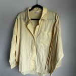 Le lis  Yellow Button Down Shirt Photo 3