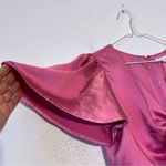 Gianni Bini Gianni Binni GB Front Ruched Short Sleeve Satin  Dress Size M NWT Photo 8