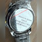 Milano Expressions Ladies Watch Stainless Bracelet White Dial Gold Tone Hands Photo 5