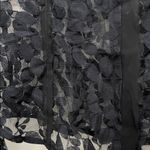 Rachel Rachel Roy Black Leaf Printed Sheer Mesh Lace Long Sleeve Blouse Photo 5