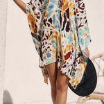 Anthropologie By  Printed Beach Mini Cover Up Rayon Dress New Size‎ 1X NWT Photo 0