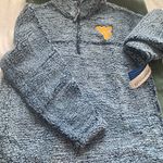 West Virginia Sherpa Pullover Blue Size L Photo 0