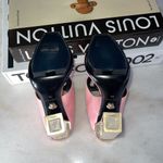 Versace New  Pink Patent Leather & Plexiglass Mules Photo 11