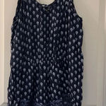 Abercrombie & Fitch Navy and White Patterned Romper Photo 0