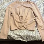 Lululemon Tuck and Gather Heathered Coral Knot Front Long Sleeve Top Photo 1