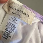 Saints & Hearts Swing Dress Off White Lilac Size Large NWT Photo 8