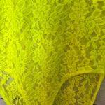 Rue 21  Women's Citron Lace Bodysuit Sz L Photo 1