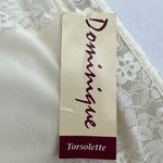 Dominique (42D) VINTAGE Y2K Cream Ivory Lace Longline Strapless Bustier Size undefined Photo 8
