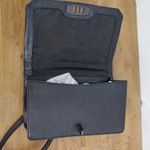 Rebecca Minkoff  Black Quilted Leather Turnlock Closure Crossbody Purse Photo 8