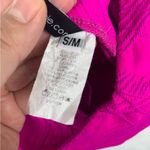 Onzie  women's small medium pink leggings laser cut out barbie bright gym lulu Photo 3