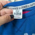 PINK - Victoria's Secret Pink Victoria’s Secret Logo Royal Blue Sweatshirt Sz S EUC Photo 2