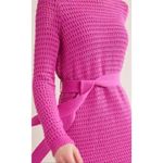 Boden NWT pink crochet knit long sleeve dress 6 Photo 11