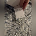 LNA  Marled Knit Cotton Oversized V-Neck Pearl Button Cropped Cardigan NWT Photo 6