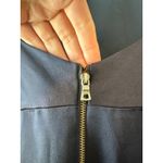 Alice + Olivia  Diana Sapphire Satin Maxi Dress Cowl Neck Slit Size 2 Photo 8