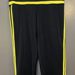 Balera Pants Womens Small Black Yellow Stripe Dance Leggings MT10509 Nylon Photo 0