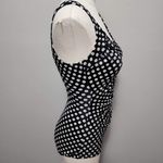 One Piece Paradise Bay black polka dot slimming swimsuit size 8 Photo 3