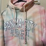 Panama City Beach FLORIDA Pullover Hoodie Tie Dye Womens M colorful pastel Pink Size M Photo 1